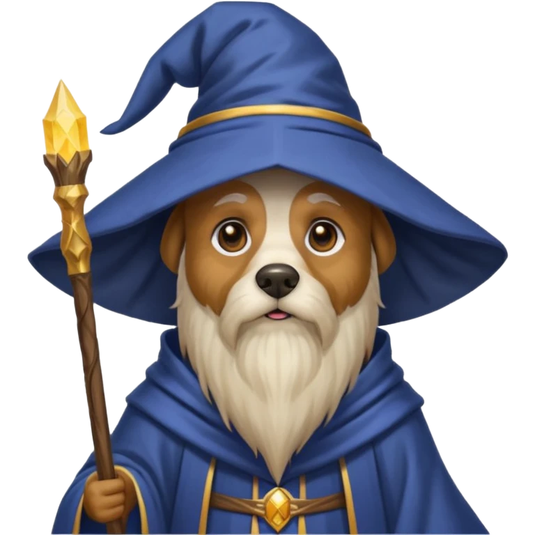 Dog wizard emoji