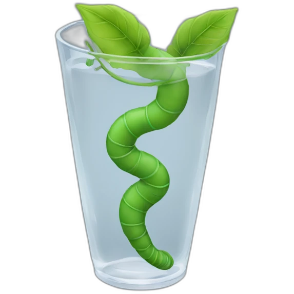 worm with vine glass emoji