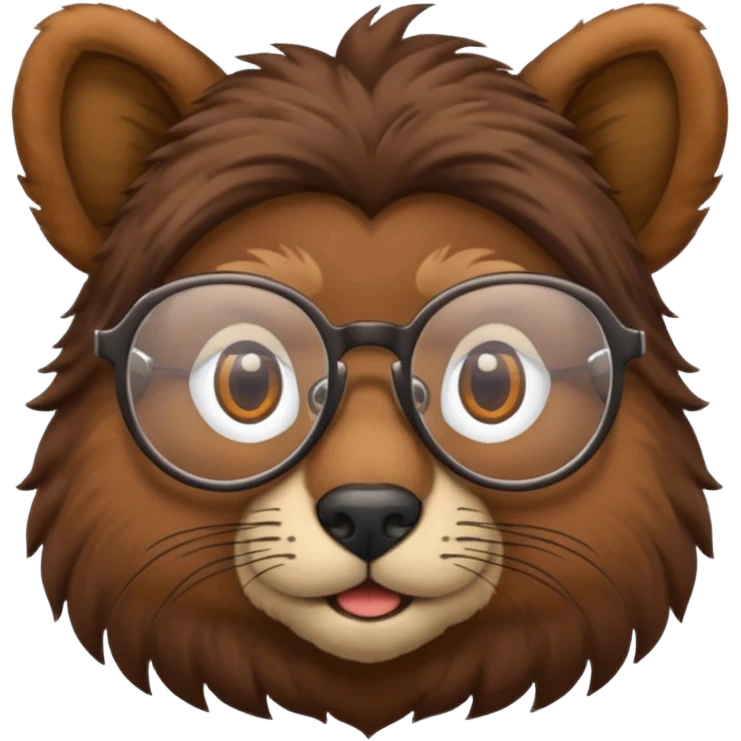 animal wtih glasses and body emoji