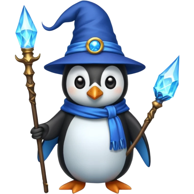 Penguin Wizard emoji