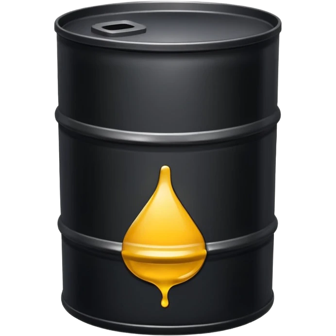 oil sludge in barrel  emoji