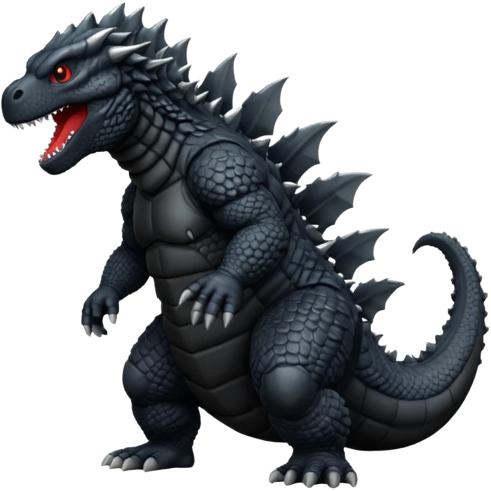 Godzilla black emoji