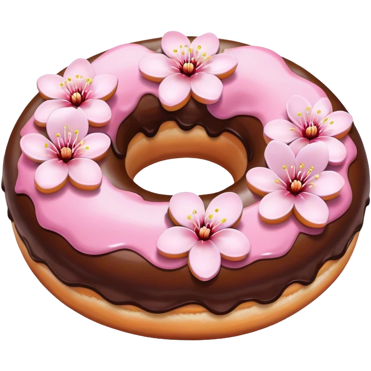 cherryblossom choco donut pink emoji