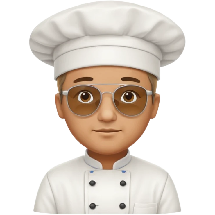 man Chef with sunglasses emoji