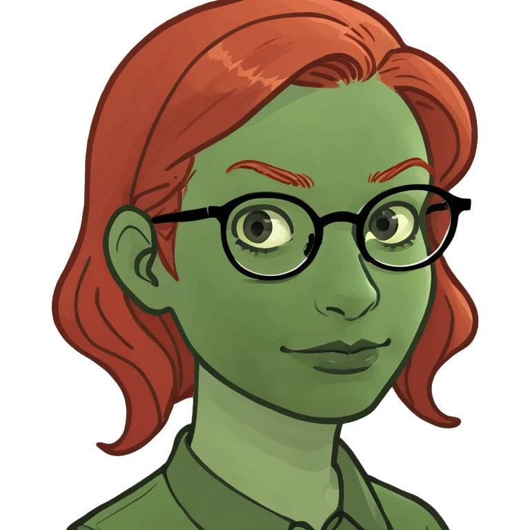 Redhead nerd emoji