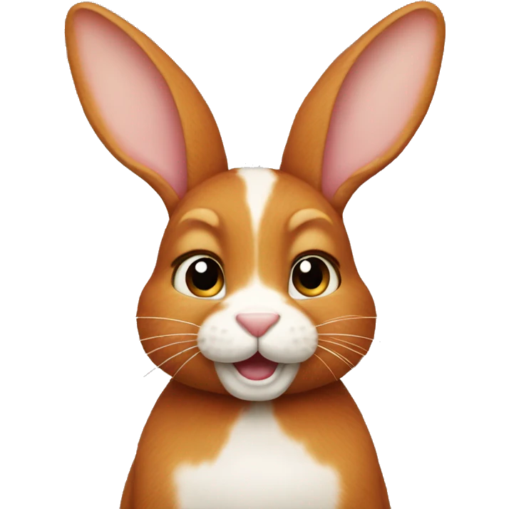Ginger bunny emoji