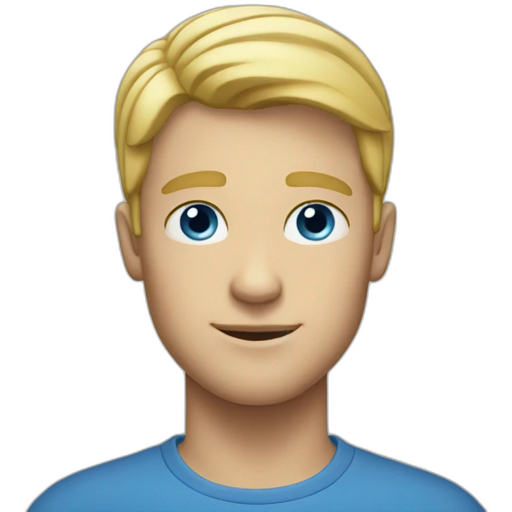 blonde-guy-blue-eyes emoji