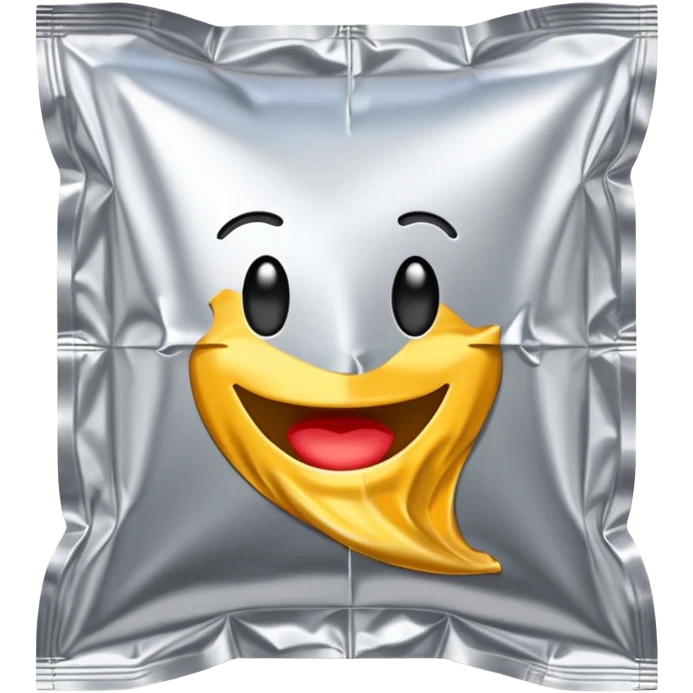 foil square condom wrapper  emoji