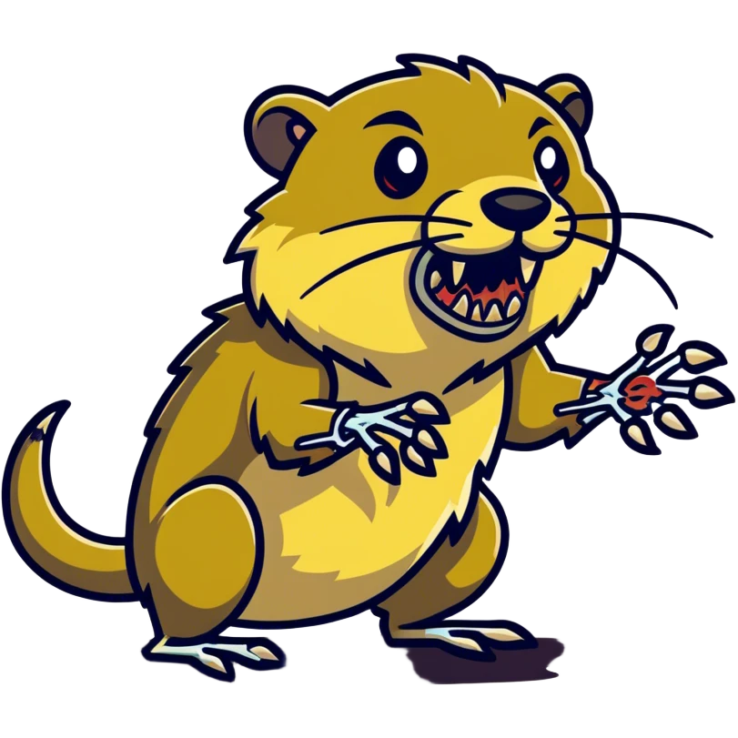 Zombie nutria emoji