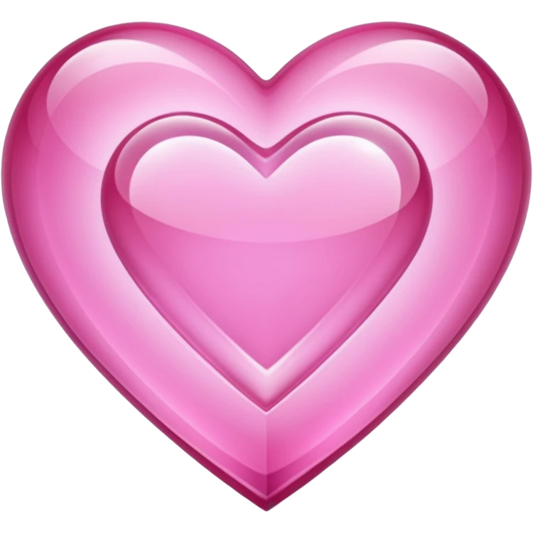 Pink heart shaped crystal with a $ carved in the center of the crystal. emoji