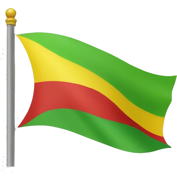 Green Yellow and red flag emoji