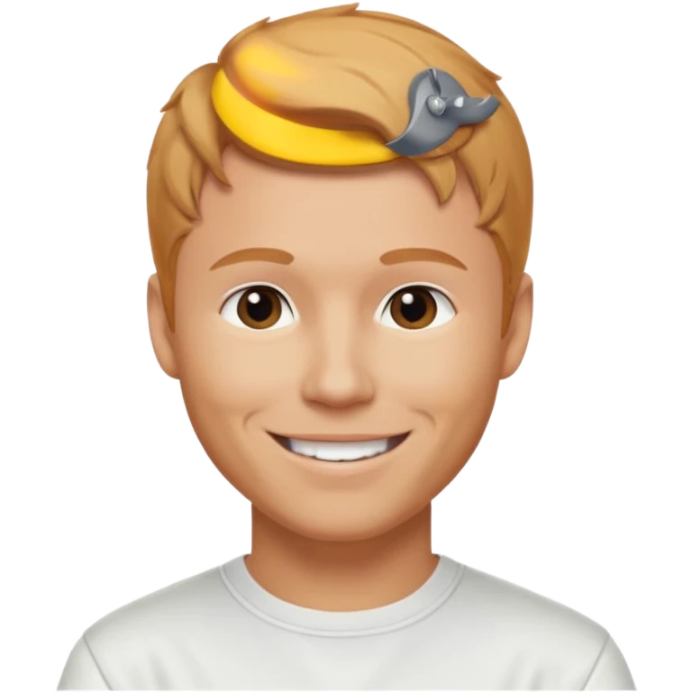 Brian Littrell from Backstreet Boys with reddish blonde hair, white outfit emoji