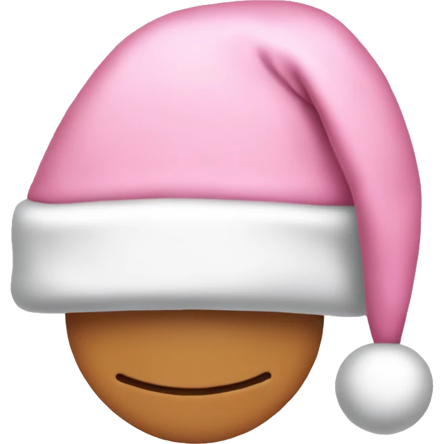 light pink santa hat emoji
