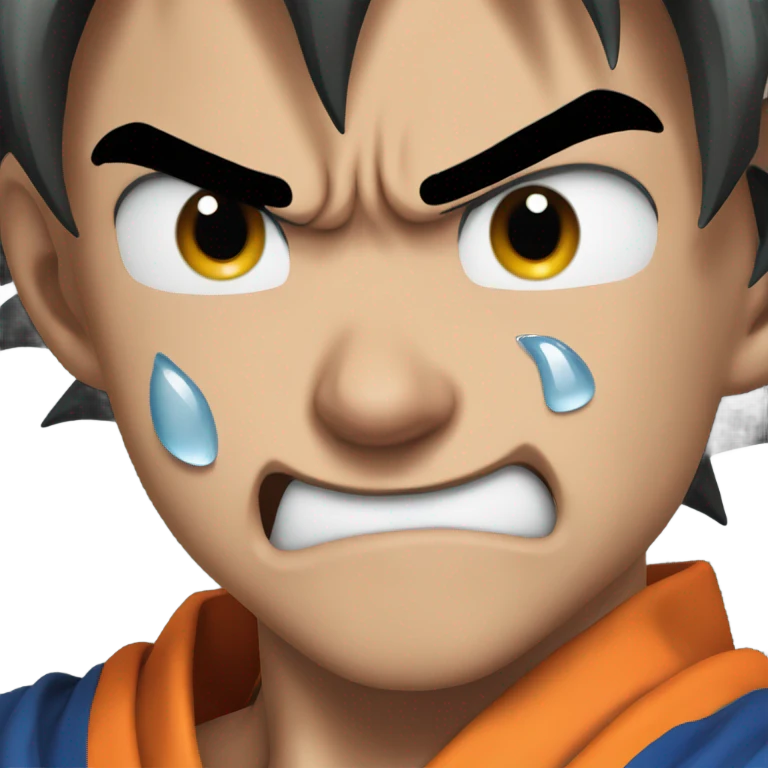Goku crying emoji