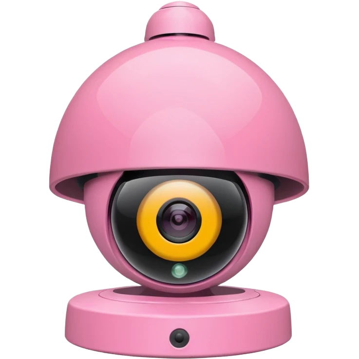 Security Camera pink  emoji