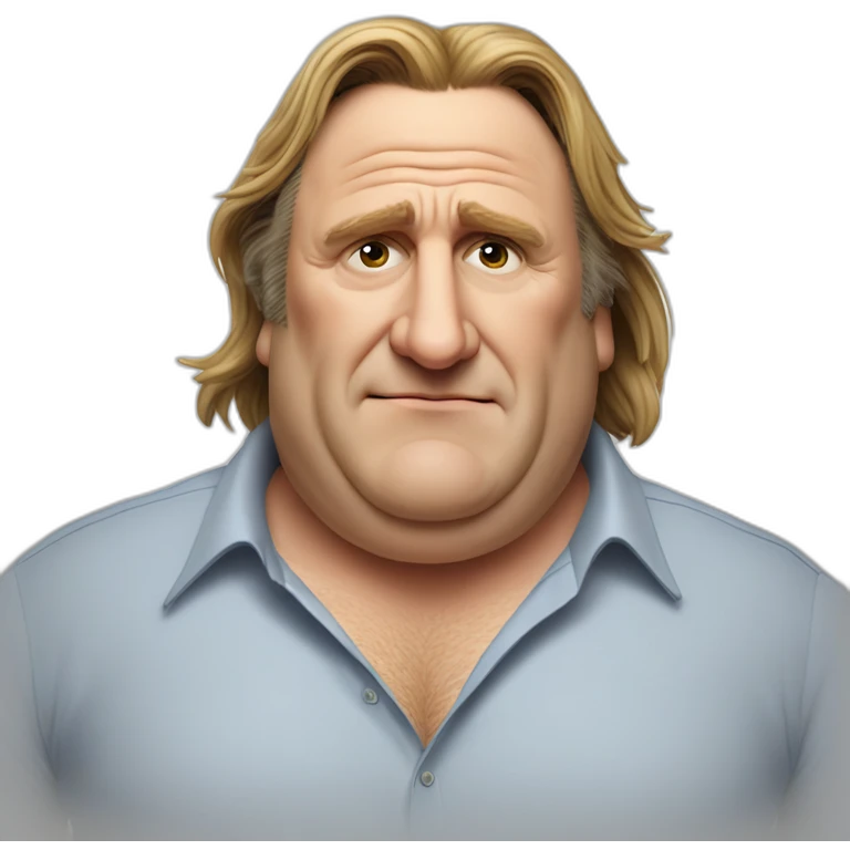 Gérard Depardieu witha a Big belly emoji