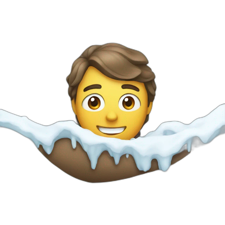 snow slide emoji