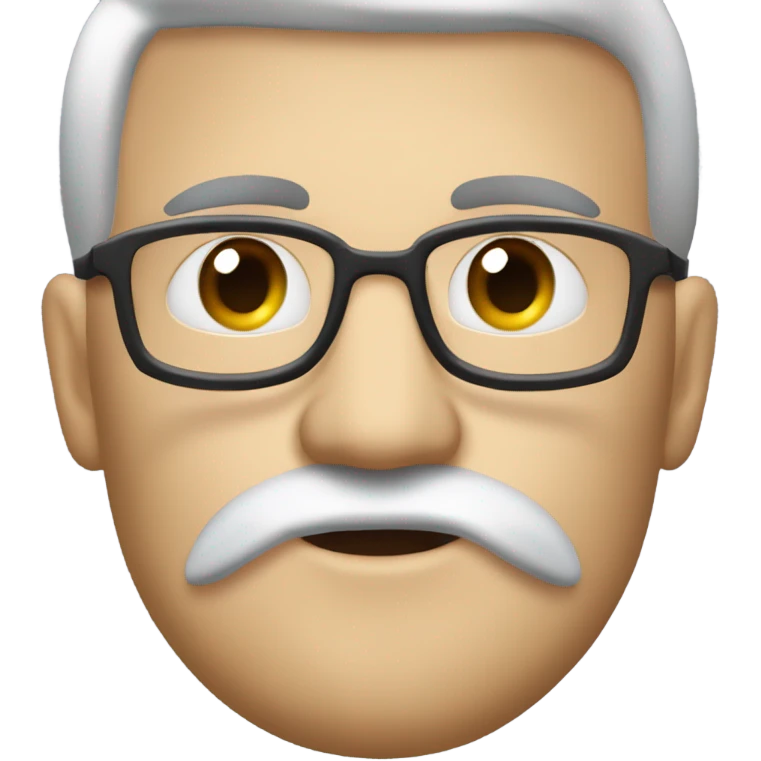 Uomo ferroviere grasso col naso da maiale emoji