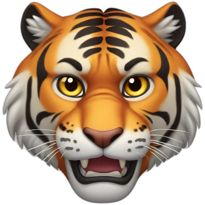Angry tiger emoji