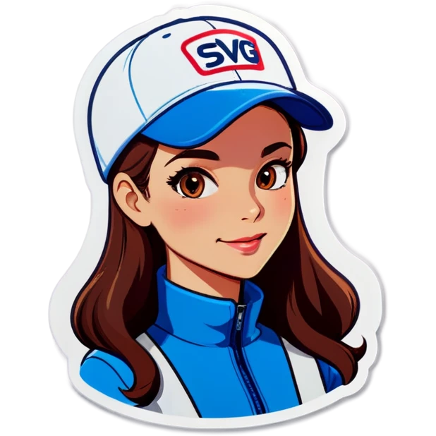 Woman wearing a cap emoji