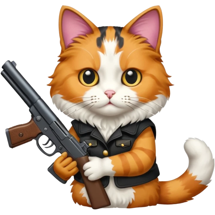 Cat gun emoji