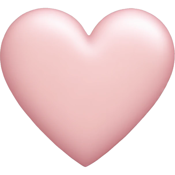 pastel pink heart emoji