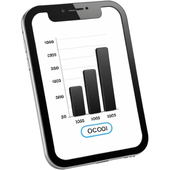 black and white vertical chart emoji