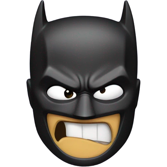 Batman funny face  emoji