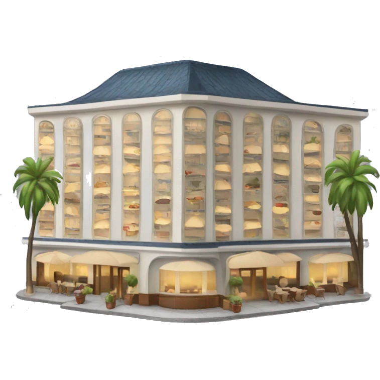 hotel, restaurant, cafe emoji