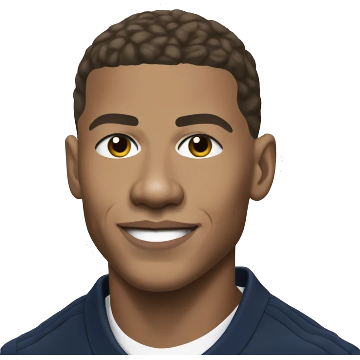Kylian Mbappé portrait emoji