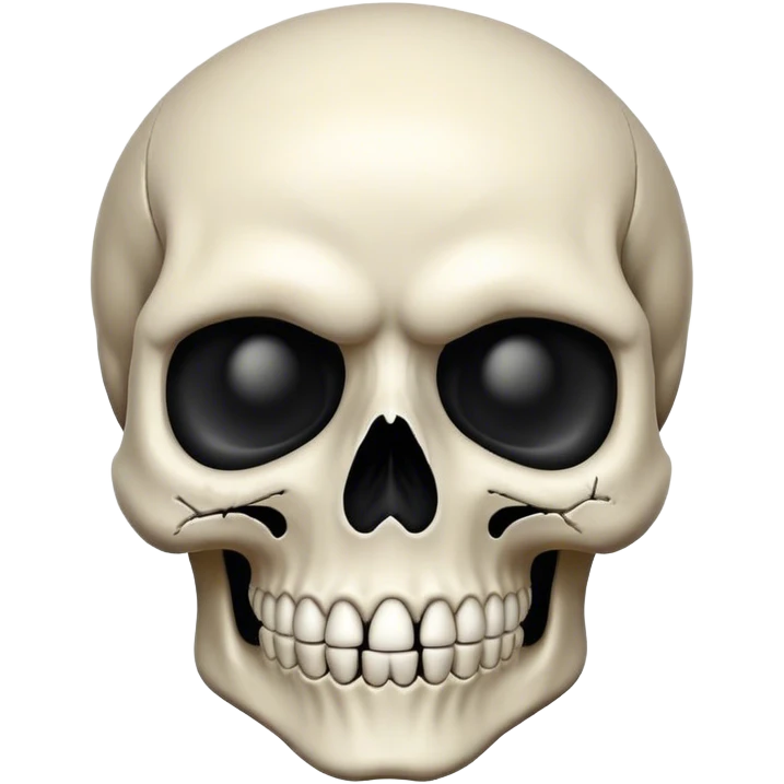 
Skull face emoji