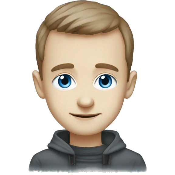Vitalik Buterin light blue eyes emoji