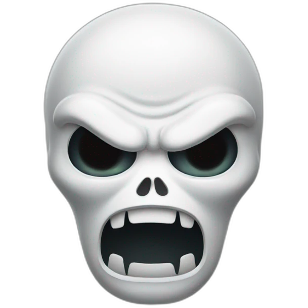 Angry ghost emoji