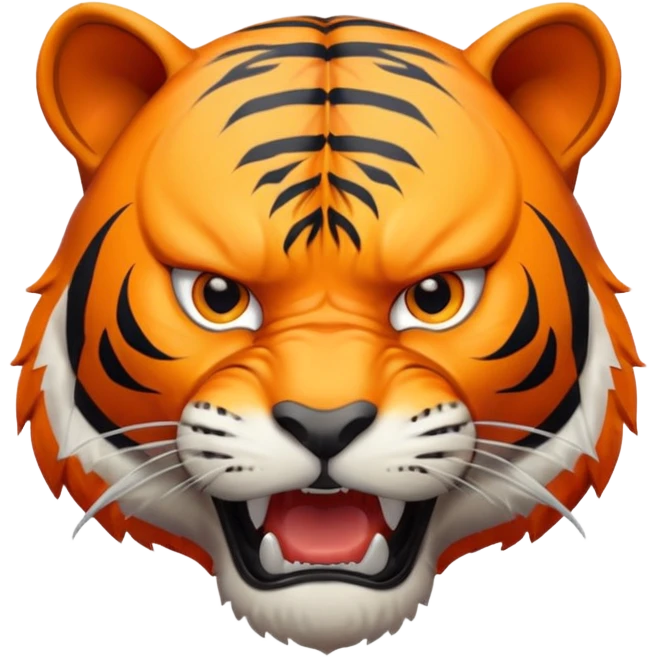 A very angered tiger emoji