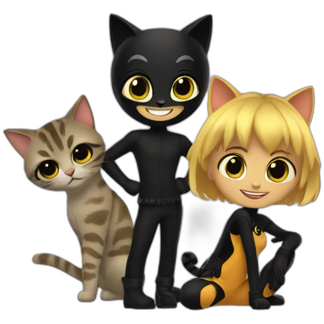 Ladybug et cat noir emoji