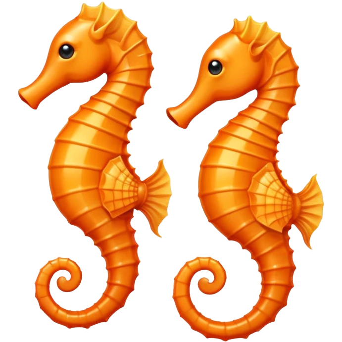 Orange seahorse emoji