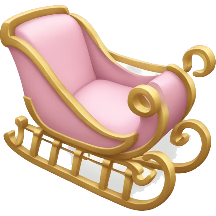 light pink sleigh emoji