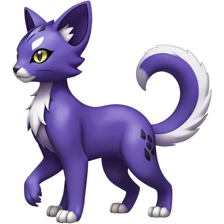 Liepard-Delcatty-Pokémon-Fakémon-hybrid-creature (full body) emoji