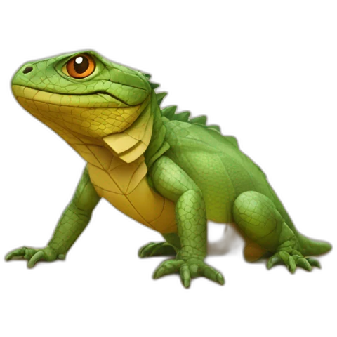 Reptile in front of a pyramid  emoji