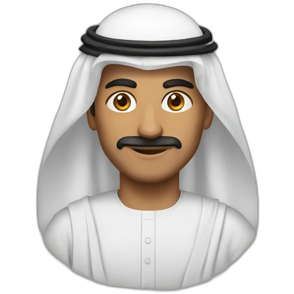 Qatari with ghutra emoji