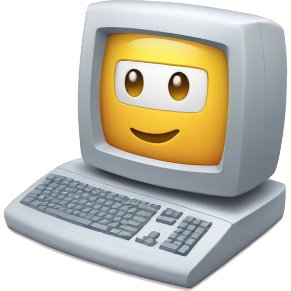 bright computer screen emoji