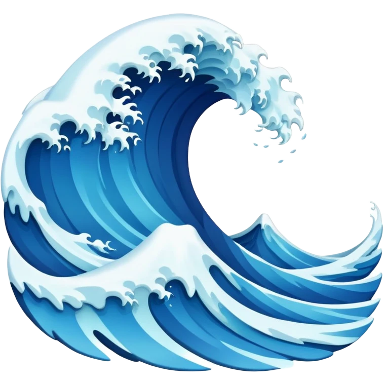 Ocean waves emoji