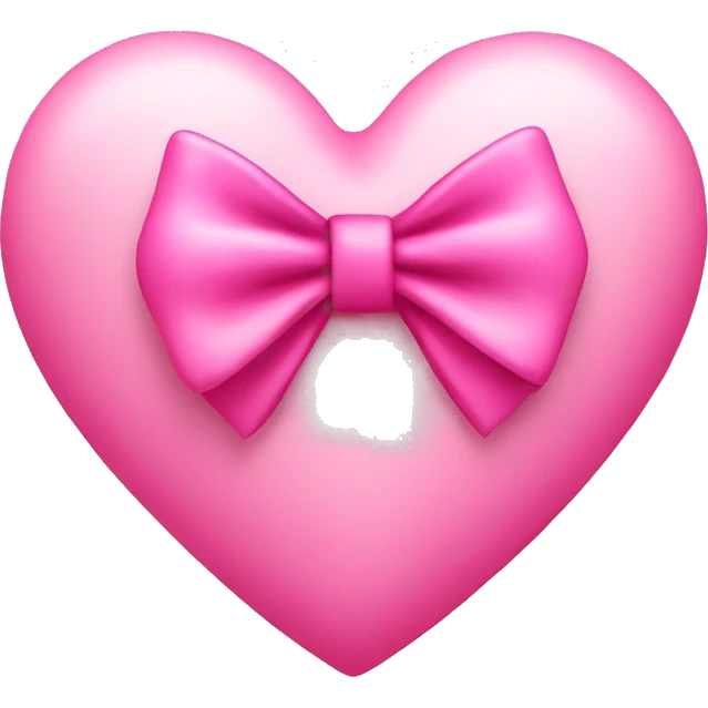 pink heart with bow emoji