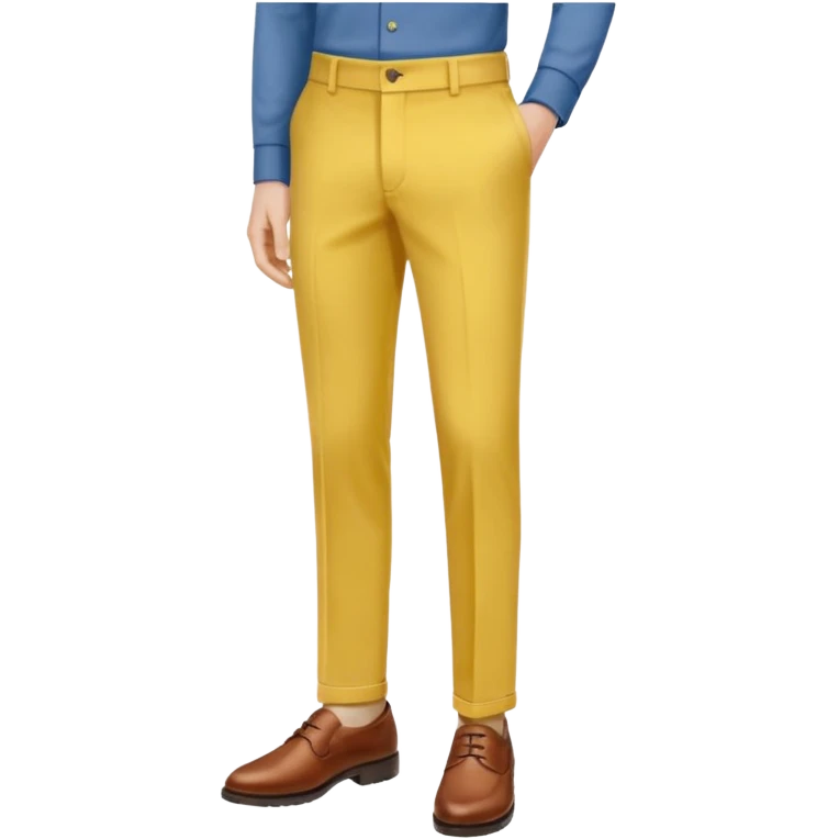 fashion yellow trouser emoji