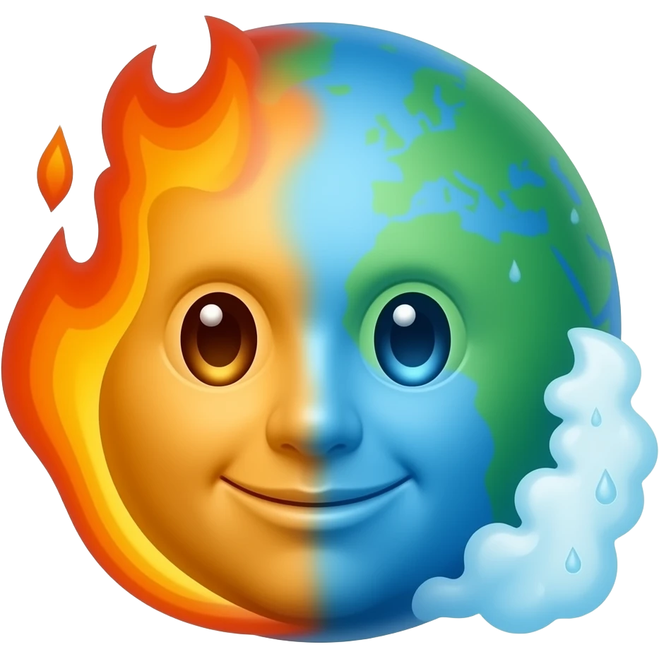 fire water earth air the avatar emoji