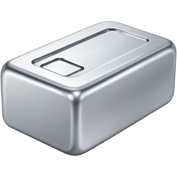 silver ingot shiny emoji