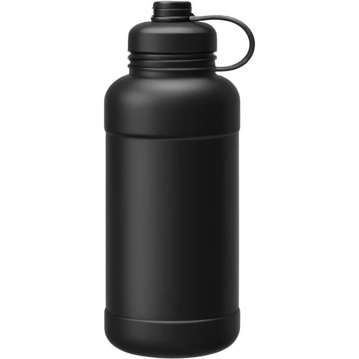 a black gym bottle emoji