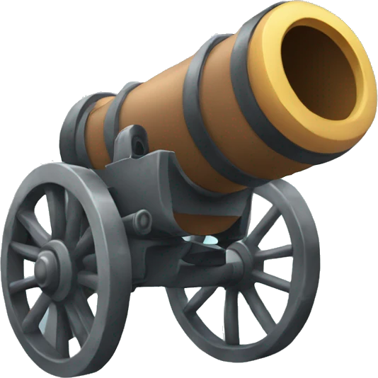 cartoon cannon  emoji