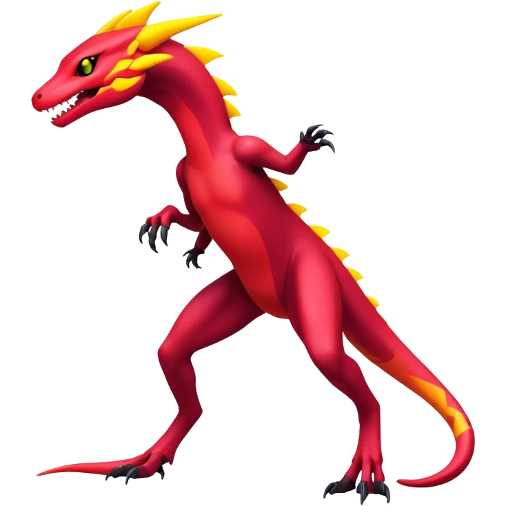 futuristic lush warm-colored neon-colored Fakémon-Trico-Salazzle-Salandit-creature (full body) emoji