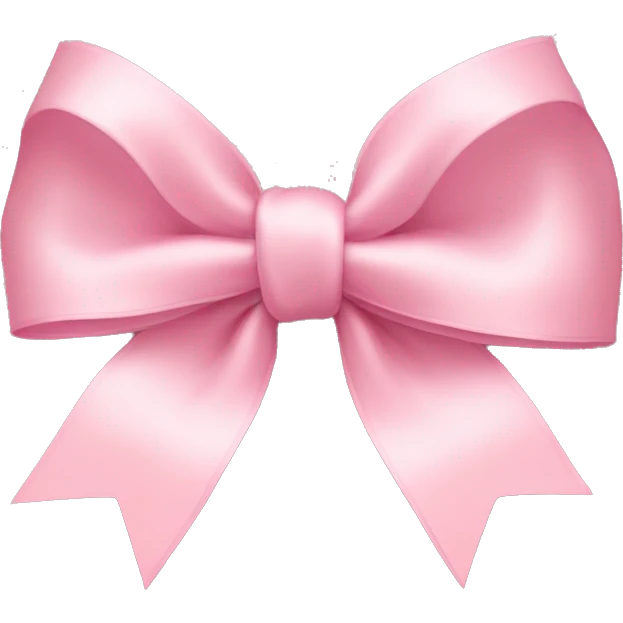 light pink bow on light pink bow emoji
